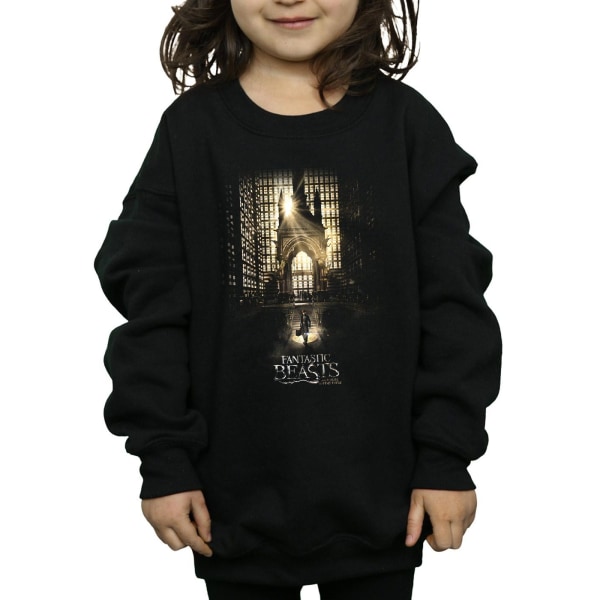 Fantastic Beasts Girls Movie Poster Sweatshirt 12-13 Years Blac Black 12-13 Years