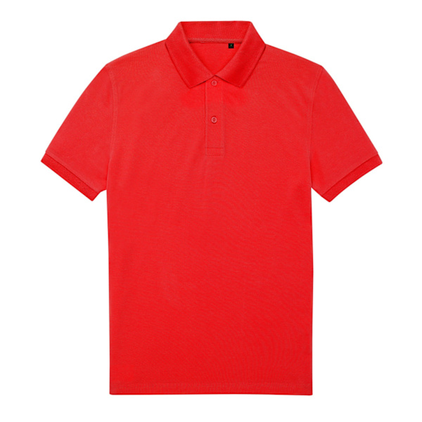 B&C Herr My Eco Polo Shirt XXL Röd Red XXL