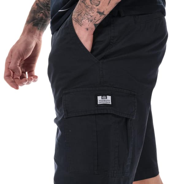 Weekend Offender Herr High Desert Cargo Shorts L Marinblå Navy L