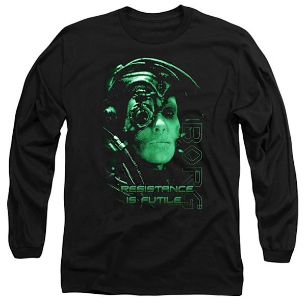 Star Trek Unisex Vuxen Resistance is Futile T-Shirt M Svart Black M