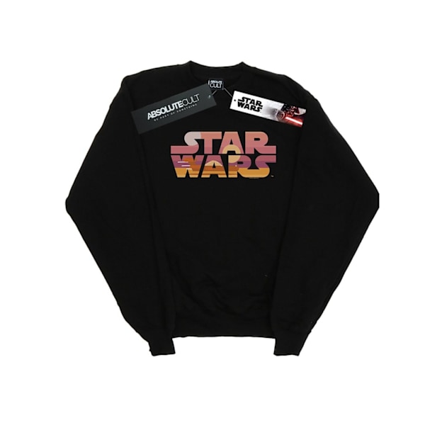 Star Wars Tjejer Tatooine Suns Logotyp Sweatshirt 5-6 År Svart Black 5-6 Years