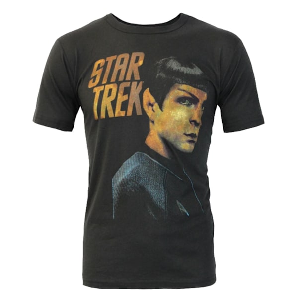 Junk Food Herr Porträtt Spock Star Trek T-shirt M Svart Black M