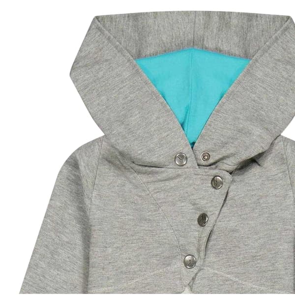 Puma Croppad Sweatshirtjacka för flickor 5-6 år Grå Grey 5-6 Years