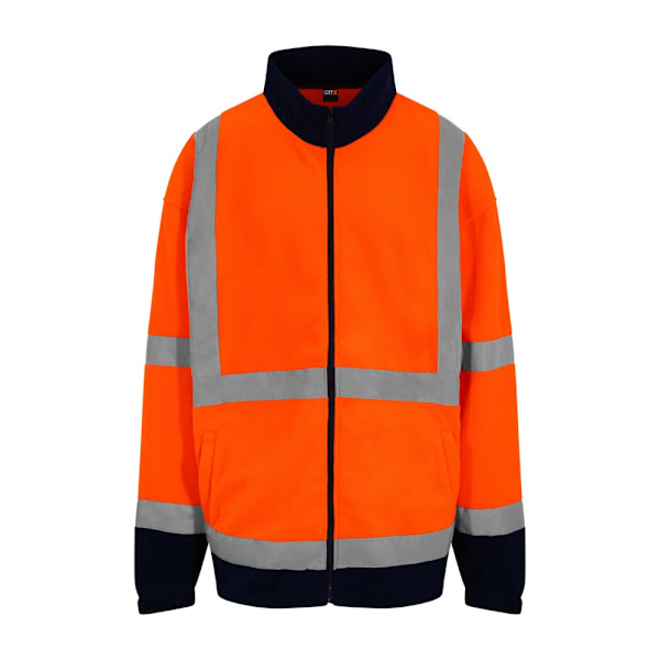 PRO RTX Hög synlighet Herr Full-Zip Fleece 4XL Orange/Marinblå Orange/Navy 4XL