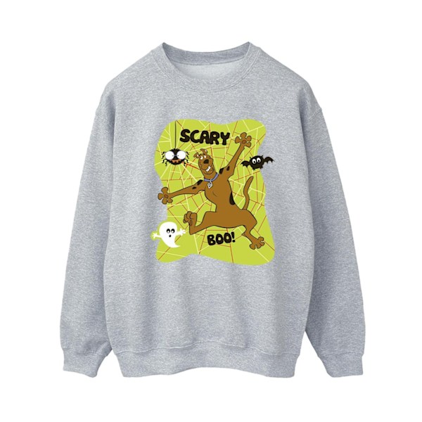 Scooby Doo Dam/Kvinnor Läskig Boo! Sweatshirt M Sportgrå Sports Grey M