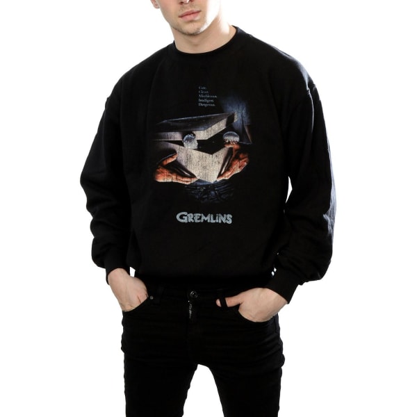 Gremlins Herr Gizmo Distressed Poster Sweatshirt XXL Svart Black XXL