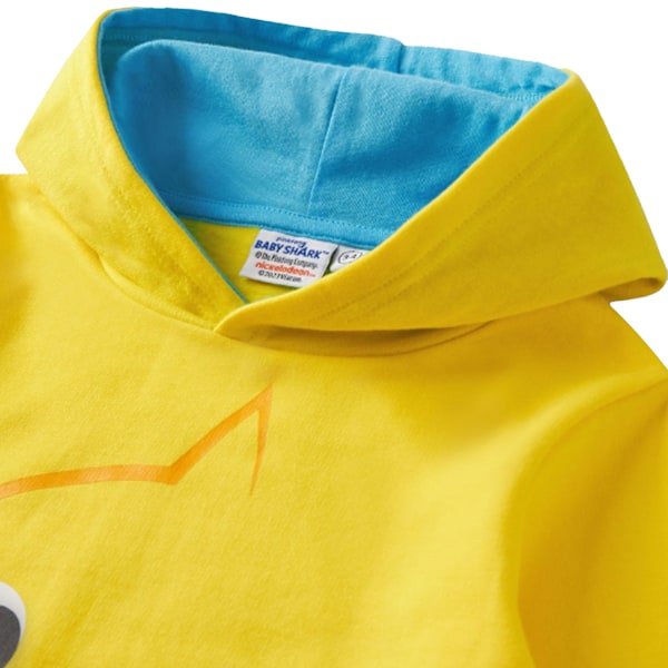 Baby Shark Barn Hoodie 3D 18-24 månader Yellow 18-24 Months
