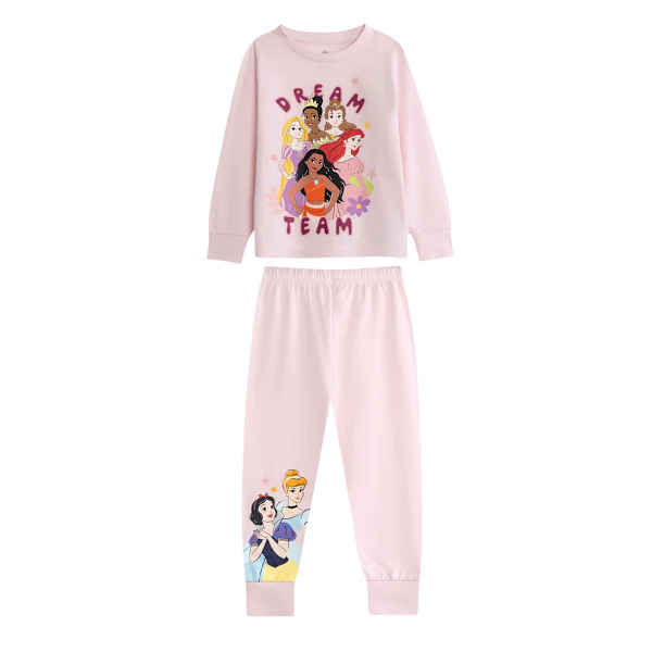Disney Princess Långärmad Lång Pyjamas för flickor (2-pack) Multicoloured 2-3 Years