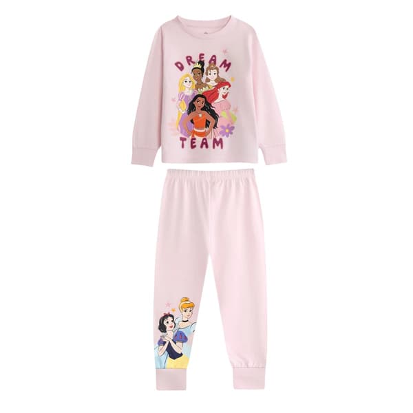 Disney Princess Långärmad Lång Pyjamas Set för Flickor (2-pack) Multicoloured 6-7 Years