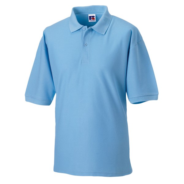 Russell Herr Classic Kortärmad Polycotton Pikétröja XS Sky Sky Blue XS