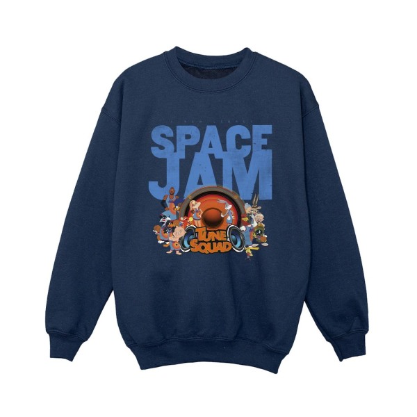 Space Jam: A New Legacy Boys Tune Squad Sweatshirt 5-6 år Na Navy Blue 5-6 Years