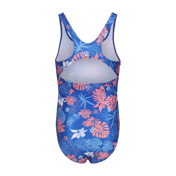 Regatta Girls Katrisse Family Hawaiian One Piece Swimsuit 5-6 år Oxford Blue 5-6 Years