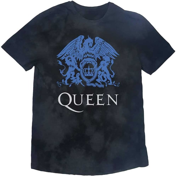 Queen Childrens/Kids Crest T-shirt 9-10 år Svart/Blå Black/Blue 9-10 Years