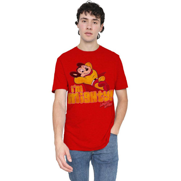 Mighty Mouse Unisex Vuxen I´m Mighty T-Shirt S Röd Red S