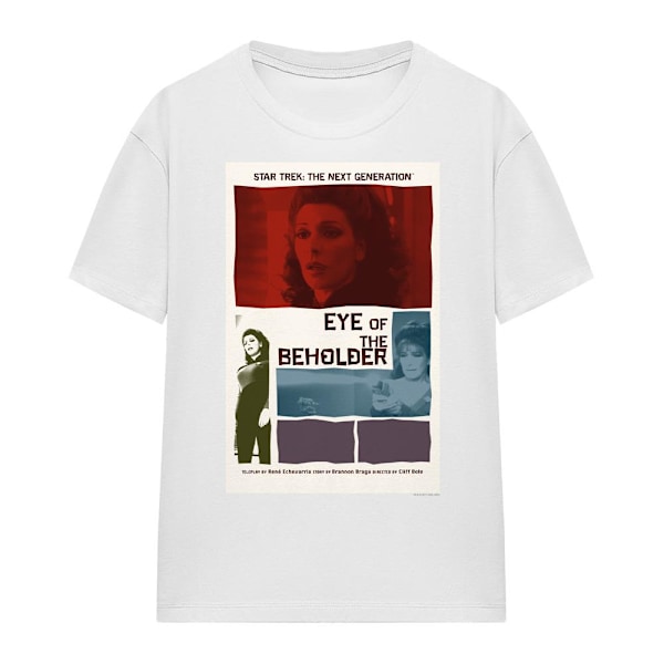 Star Trek Unisex Vuxen The Next Generation Säsong 7 Avsnitt 18 White M