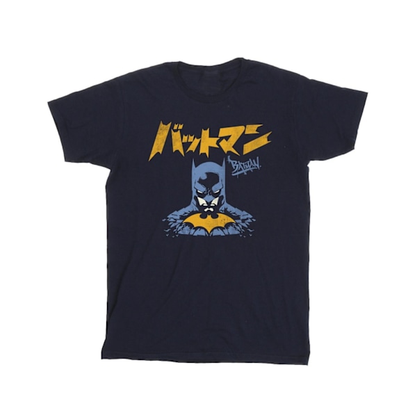 DC Comics Batman Japanese Stare T-shirt XL Marinblå Navy Blue XL