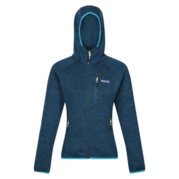 Regatta Womens/Ladies Newhill Marl Hooded Fleece Jacket 14 UK M Moroccan Blue/Tahoe Blue 14 UK