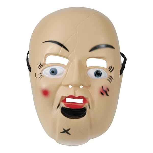 Fiestas Guirca Flickor Läskig Docka PVC Mask One Size Beige Beige One Size