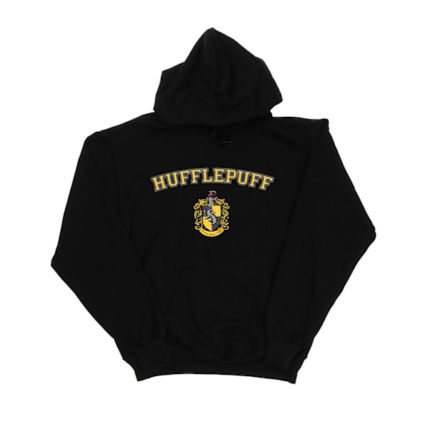 Harry Potter Dam/Kvinnor Hufflepuff Crest Hoodie M Svart Black M