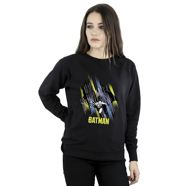 DC Comics Dam/Kvinnor Batman Flygande Batman Sweatshirt L Svart Black L