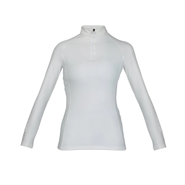 Aubrion Dam Eltar Base Layer Topp med Kvart Zip XS Vit White XS