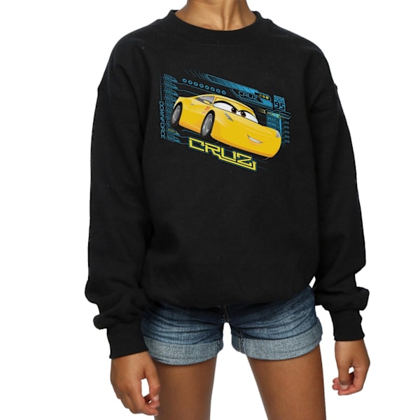 Disney Girls Cars Cruz Ramirez Sweatshirt 5-6 år Svart Black 5-6 Years