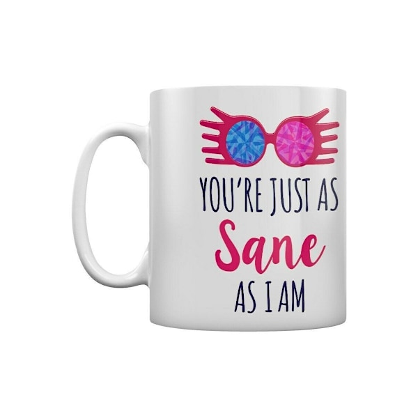 Harry Potter Just As Sane Mug One Size Vit/Svart/Rosa White/Black/Pink One Size