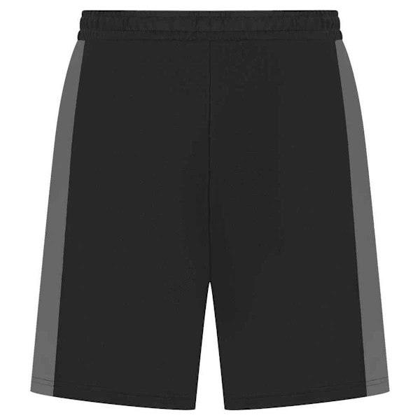 Finden & Hales Barn/Kids Stickade Sweatshorts 7-8 År Blå Black/Gunmetal 7-8 Years
