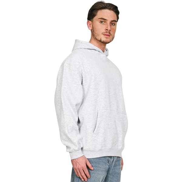 Casual Classics Unisex Vuxen Premium Kammad Bomull Oversized Huvtröja Ash Grey XL