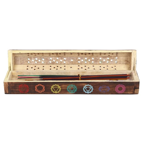 Elements Blandad Sju Chakra Trä Rökelse Presentset En Storlek Br Brown One Size