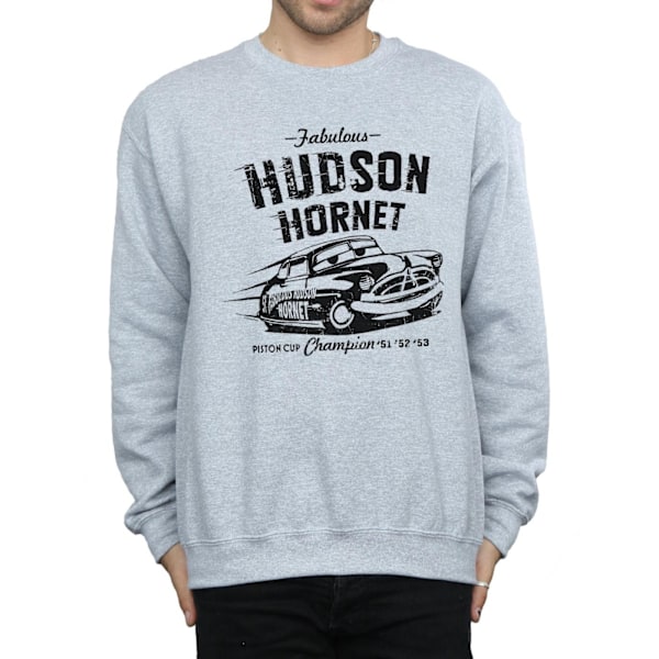 Disney Cars Hudson Hornet Sweatshirt L Sports Grey för män Sports Grey L