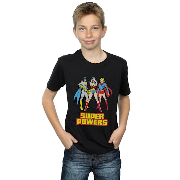 DC Comics Boys Wonder Woman Super Power Group T-Shirt 12-13 År Black 12-13 Years