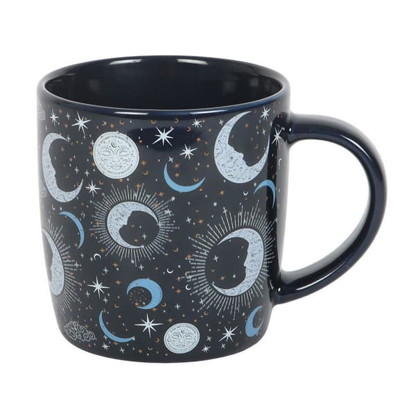 Something Different Moon Mug En Storlek Blå/Vit/Svart Blue/White/Black One Size