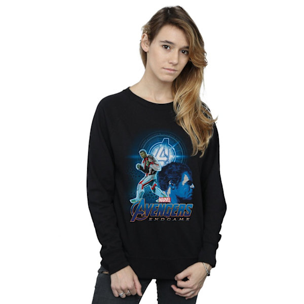 Marvel Womens/Ladies Avengers Endgame Hulk Team Suit Sweatshirt Black XL