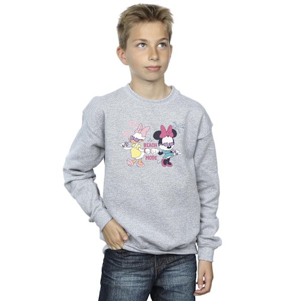 Disney Boys Minnie Daisy Beach Mode Sweatshirt 9-11 år Sport Sports Grey 9-11 Years