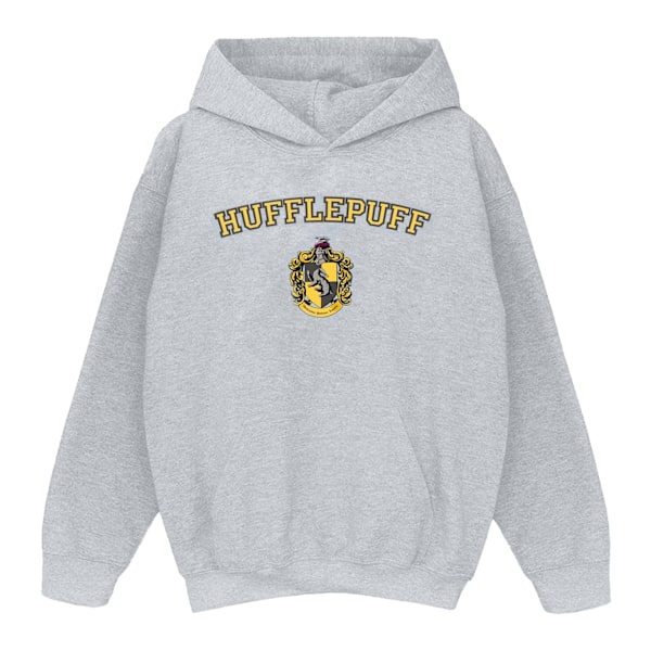 Harry Potter Pojkar Hufflepuff Crest Hoodie 3-4 År Sports Grey Sports Grey 3-4 Years