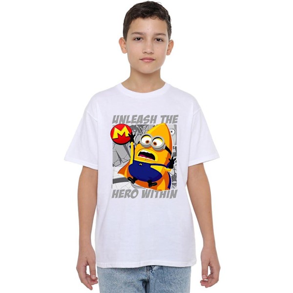 Despicable Me 4 Barn/Kids Super Irriterande Serietidnings T-Shirt 12- White 12-13 Years