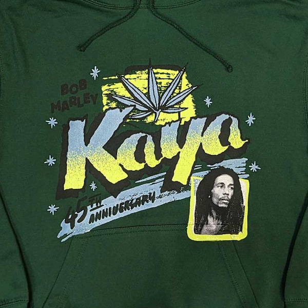 Bob Marley Unisex Adult Kaya Hoodie M Grön Green M