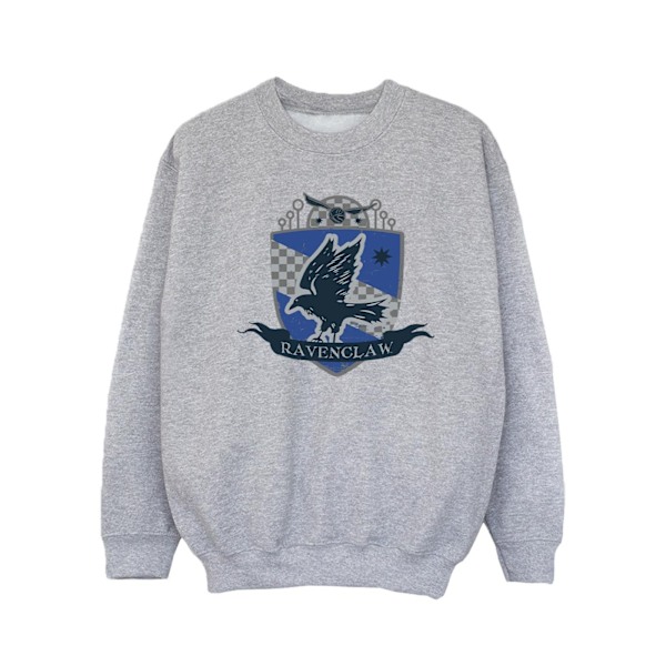 Harry Potter Flickor Ravenclaw Bröstmärke Sweatshirt 5-6 År S Sports Grey 5-6 Years