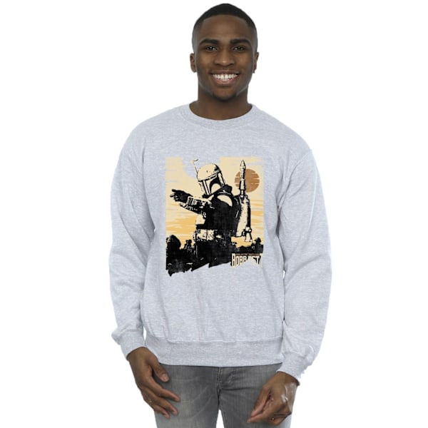 Star Wars Mens The Book Of Boba Fett Points Sweatshirt 4XL Spor Sports Grey 4XL