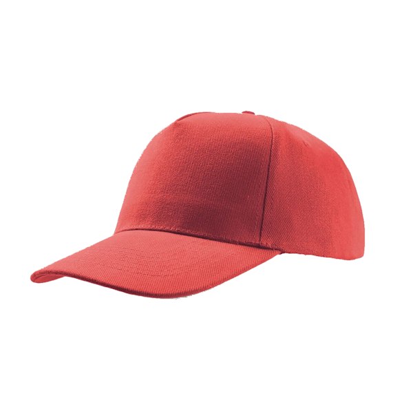 Atlantis Liberty Five Heavy Brush Cotton 5 Panel Cap (2-pack) Red One Size