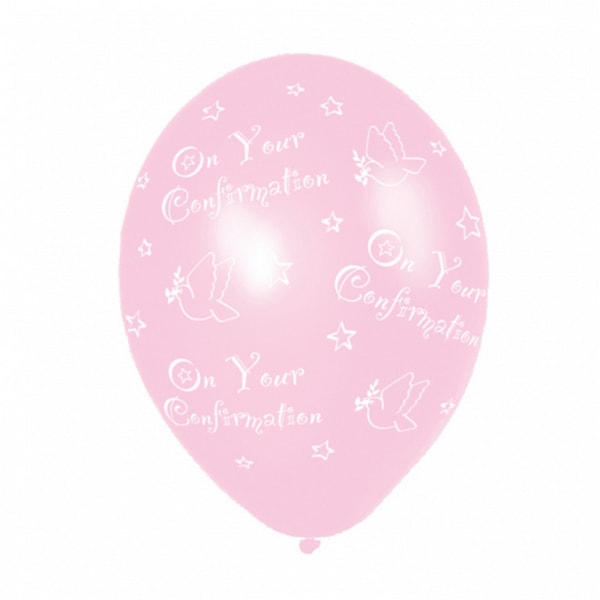 Amscan Konfirmationslatexballonger 11 tum 6 ballonger rosa Pink 6 Balloons