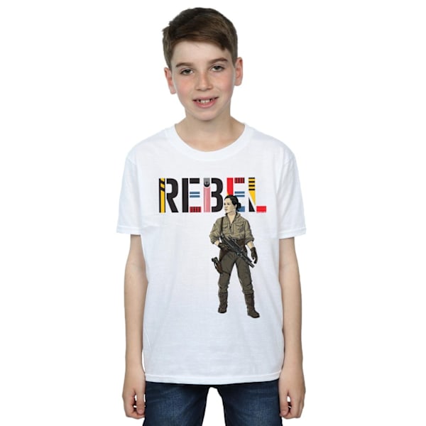 Star Wars Boys The Rise Of Skywalker Rebel Rose T-Shirt 3-4 år White 3-4 Years