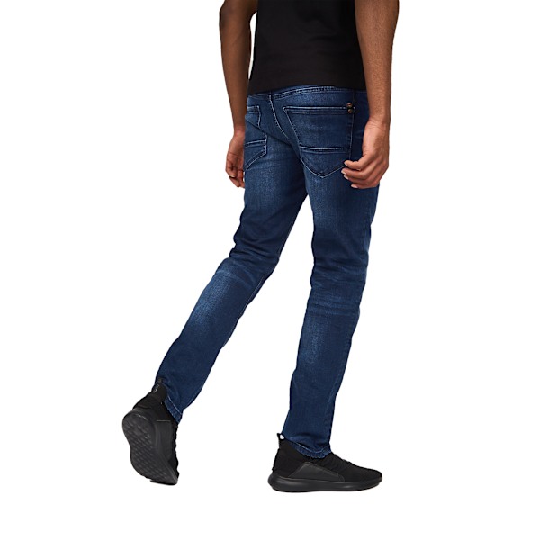 Crosshatch herr Svelte Stretch Jeans 40R mörk tvätt Dark Wash 40R