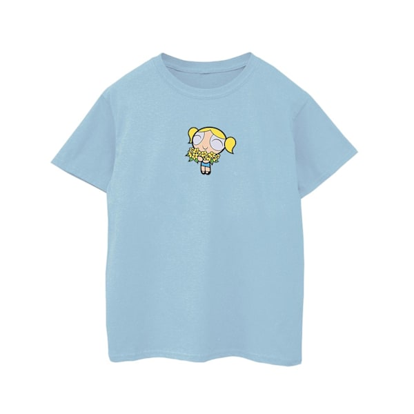 The Powerpuff Girls Girls Bubbles Flower Bomull T-shirt 12-13 år Baby Blue 12-13 Years