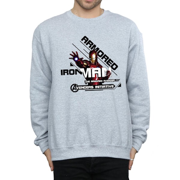 Marvel Herr Iron Man Armored Avenger Sweatshirt S Sports Grey Sports Grey S