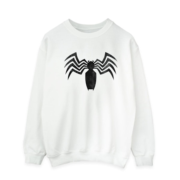 Marvel Venom Spider Logo Emblem Sweatshirt M Vit White M