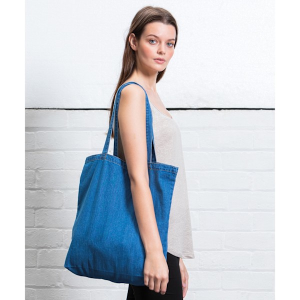Babybugz Denim Tote Bag One Size Blå Blue One Size