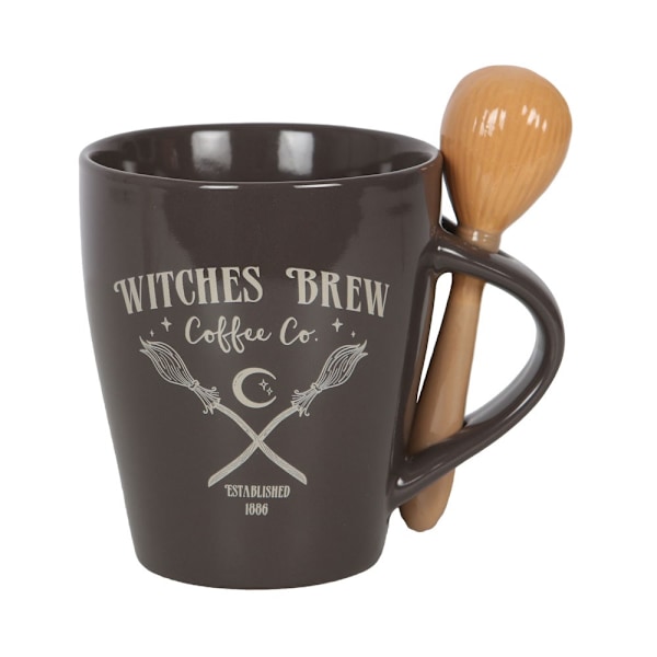 Something Different Witches Brew Coffee Co. Mugg & Sked Set One Brown/Beige One Size