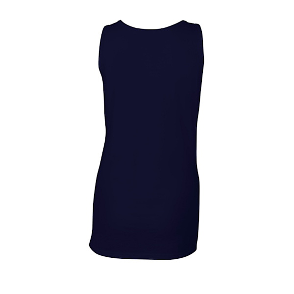 Gildan Dam/Damer Softstyle Enfärgad Tank Top 16 UK Marinblå Navy 16 UK